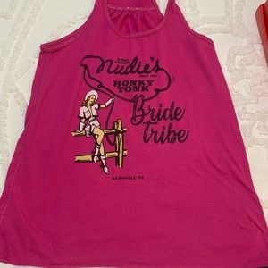 Nashville Hot Pink Racerback Tank Top Nudie’s Honky Tonk